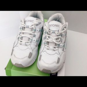 Vionic white leather sneakers